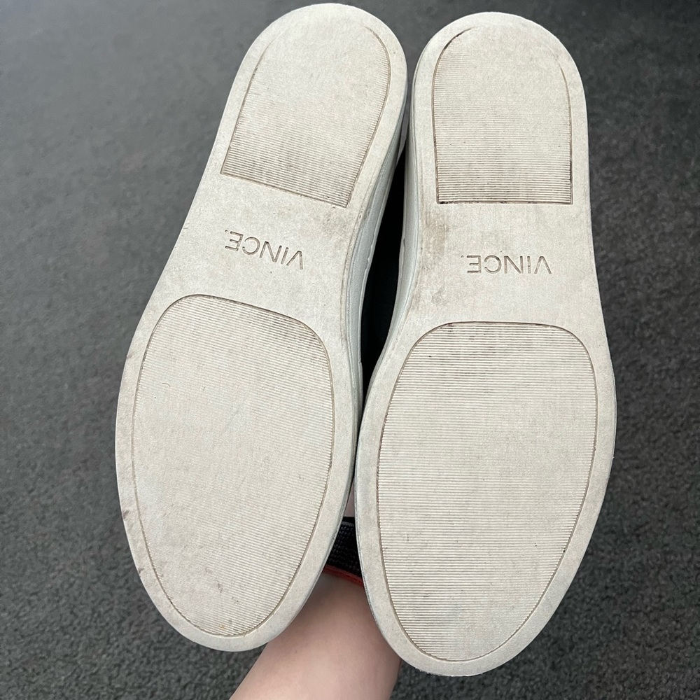 Vince Black Warren Platform Slip On 8.5 - image 5